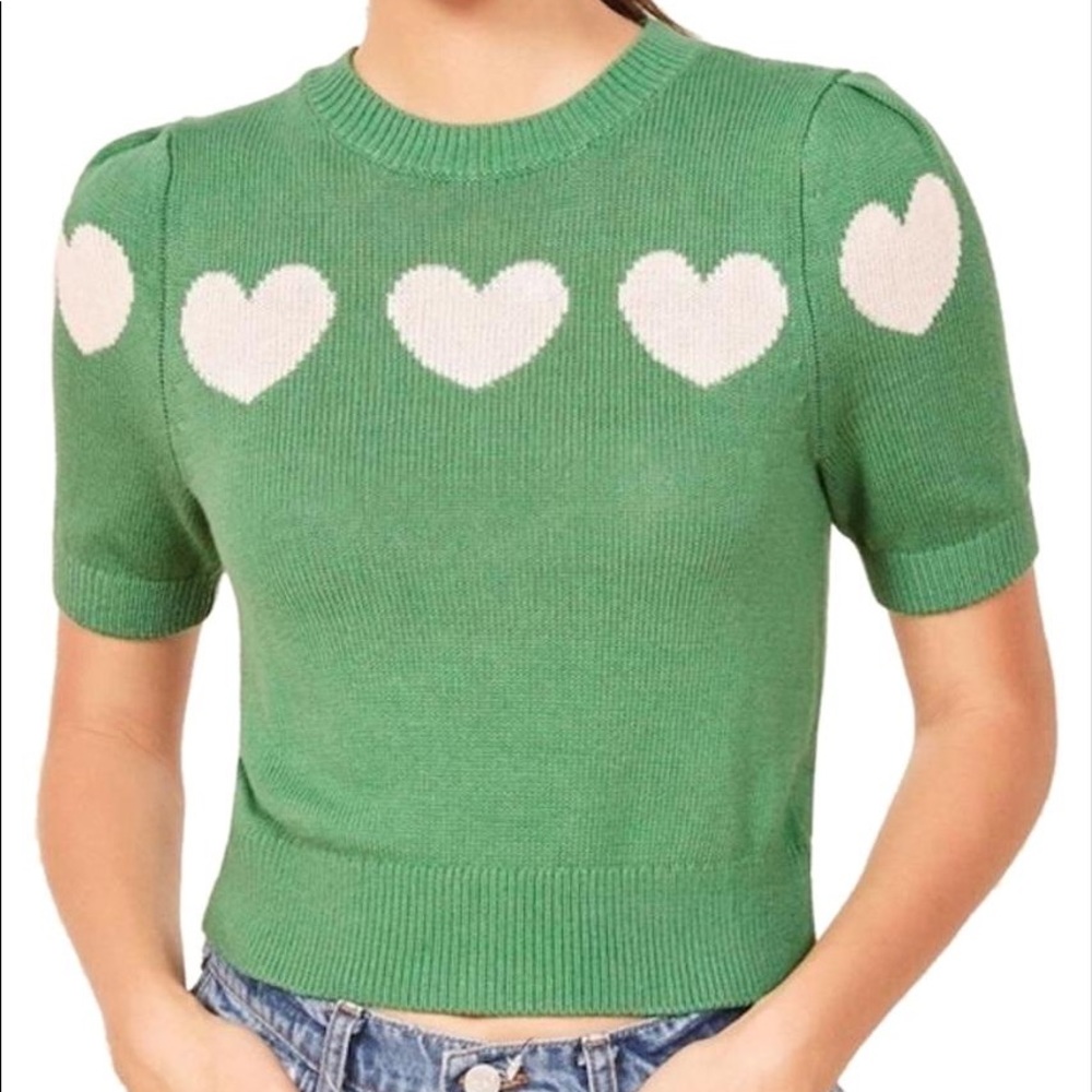 Reformation short sleeve sweater